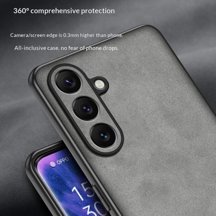 OEM - Mobilskal för Samsung Galaxy S26 Plus Konstläder TPU - Svart