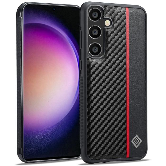 LC.imeeke - LC.IMEEKE Mobilskal för Samsung Galaxy S26 Plus Konstläder TPU - Svart