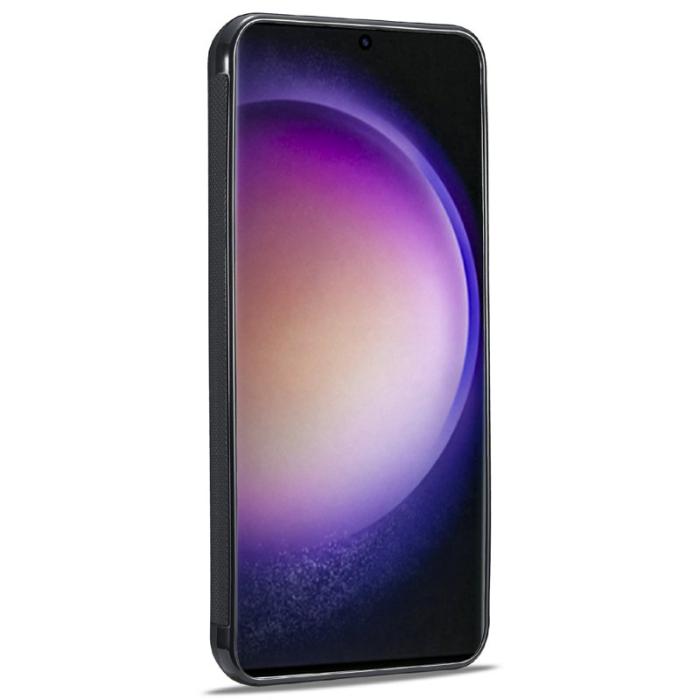 LC.imeeke - LC.IMEEKE Mobilskal för Samsung Galaxy S26 Plus Konstläder TPU - Svart