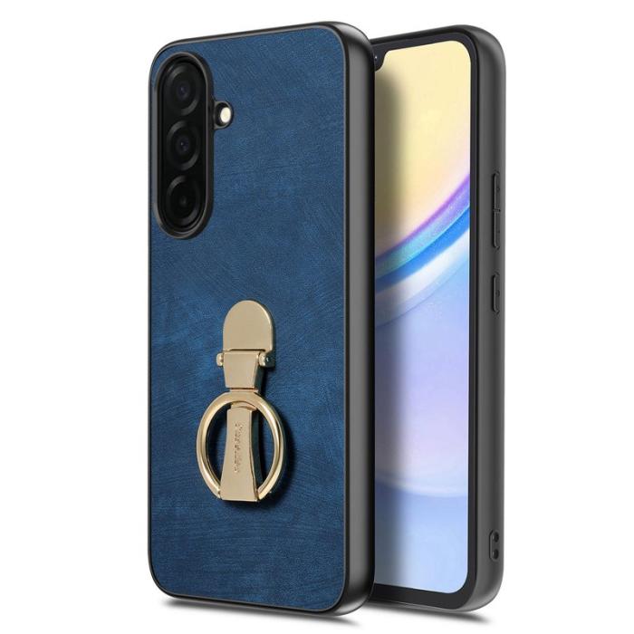 CASENEO - CASENEO Mobilskal för Samsung Galaxy S26 Plus Fällbar Kickstand Konstläder - Blå