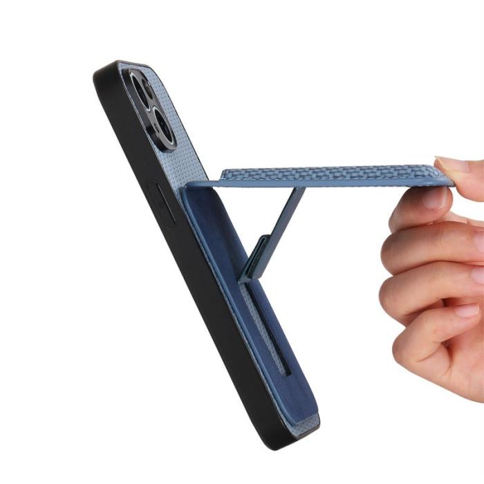 CASENEO - CASENEO Mobilskal för Samsung Galaxy S26 Plus Fällbar Kickstand Konstläder - Blå