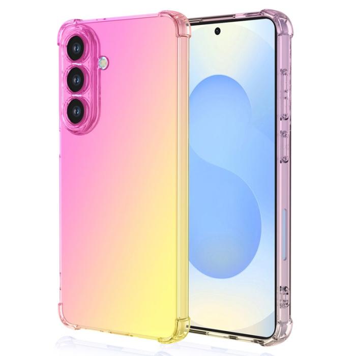 OEM - Mobilskal för Samsung Galaxy S26 Plus Gradient TPU Stöttålig - Rosa