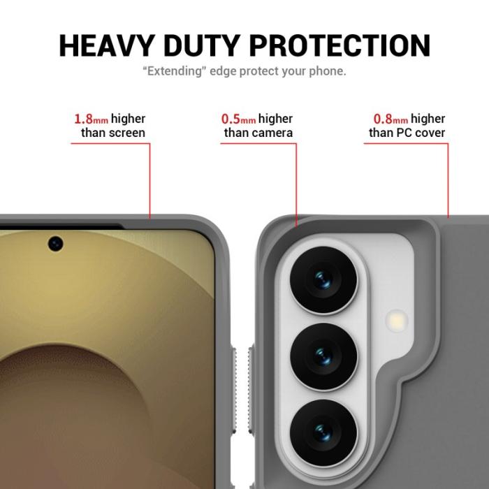 OEM - Mobilskal för Samsung Galaxy S26 Plus Kickstand PC + TPU - Grå