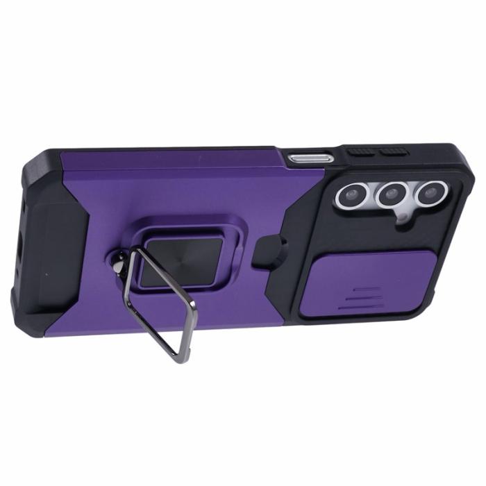 OEM - Mobilskal för Samsung Galaxy S26 Plus Kickstand PC + TPU - Lila