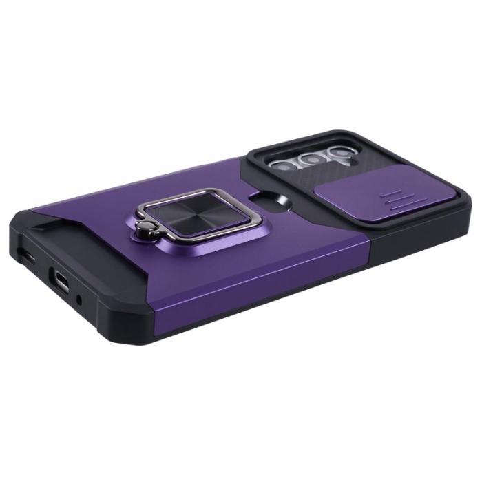 OEM - Mobilskal för Samsung Galaxy S26 Plus Kickstand PC + TPU - Lila