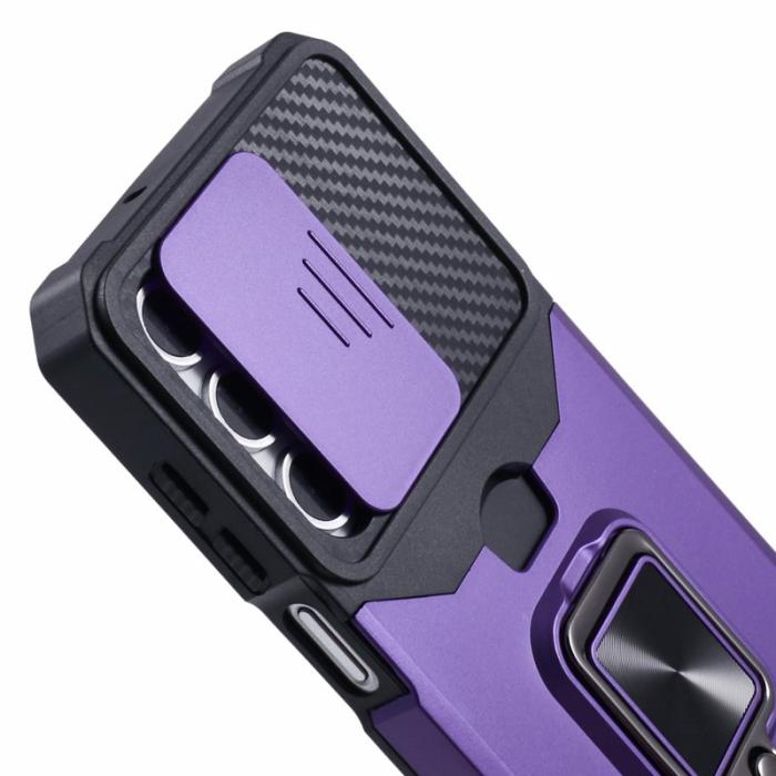 OEM - Mobilskal för Samsung Galaxy S26 Plus Kickstand PC + TPU - Lila