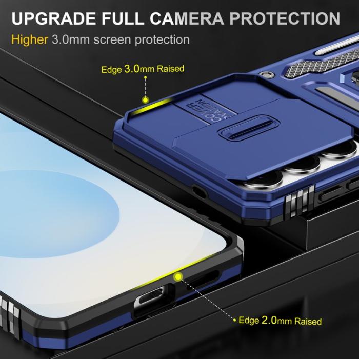 OEM - Mobilskal för Samsung Galaxy S26 Plus Kickstand PC + TPU - Marinblå