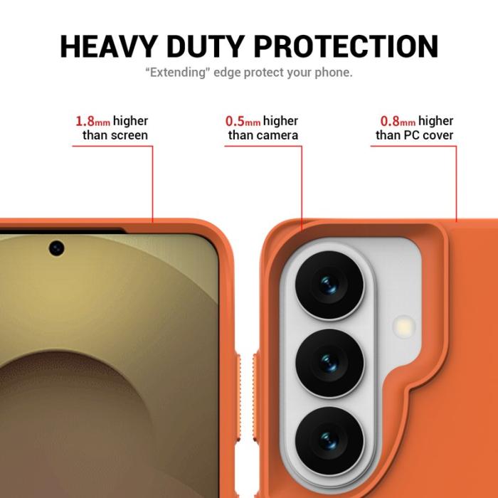 OEM - Mobilskal för Samsung Galaxy S26 Plus Kickstand PC + TPU - Orange