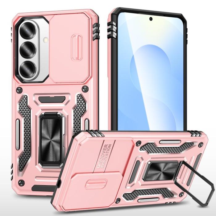 OEM - Mobilskal för Samsung Galaxy S26 Plus Kickstand PC + TPU - Roséguld