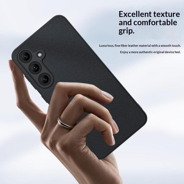 OEM - Mobilskal för Samsung Galaxy S26 Plus Konstläder PC + TPU - Grön