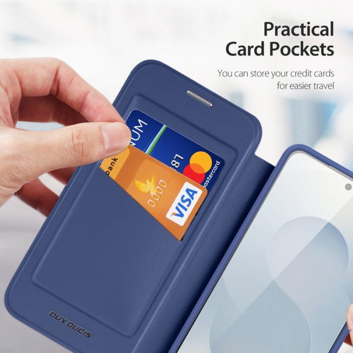 Dux Ducis - Dux Ducis Mobilskal för Samsung Galaxy S26 Plus Magnetiskt Konstläder - Blå