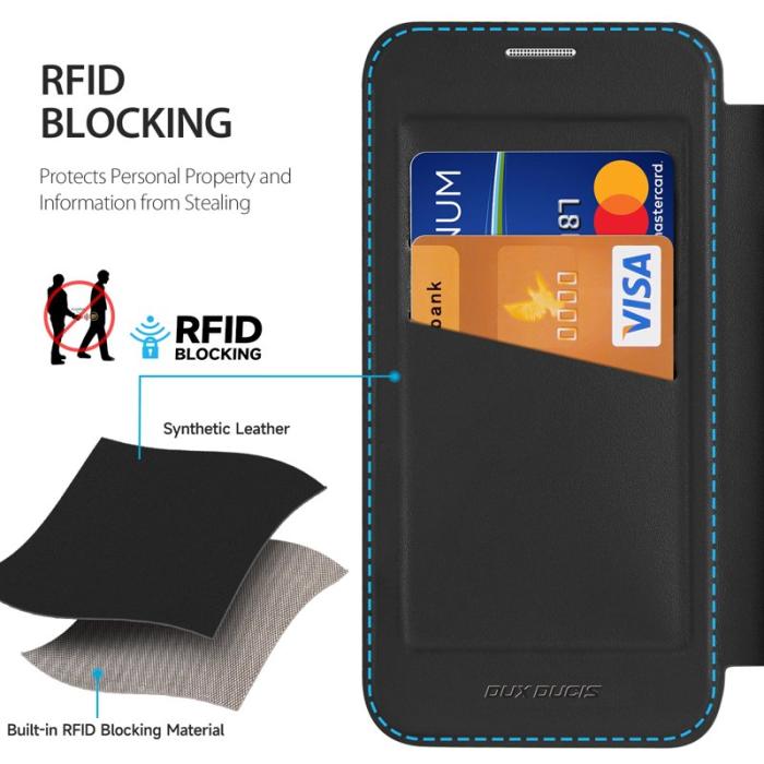 Dux Ducis - Dux Ducis Mobilskal för Samsung Galaxy S26 Plus Magnetiskt Konstläder - Svart