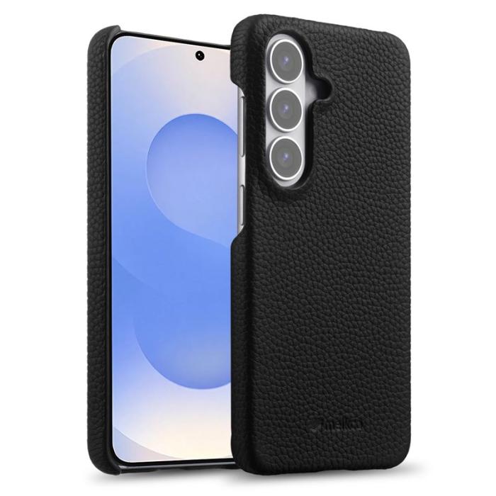 Melkco - MELKCO Mobilskal för Samsung Galaxy S26 Plus Magnetiskt Äkta läder - Svart