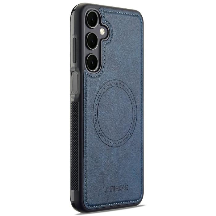 LC.imeeke - LC.IMEEKE Mobilskal för Samsung Galaxy S26 Plus Magnetiskt Konstläder - Blå