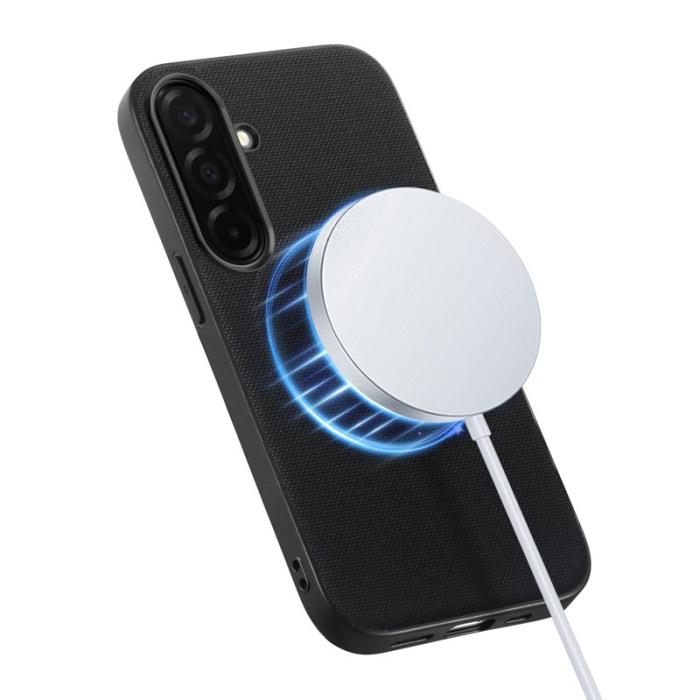 OEM - Mobilskal för Samsung Galaxy S26 Plus Magnetiskt Konstläder + TPU - Svart