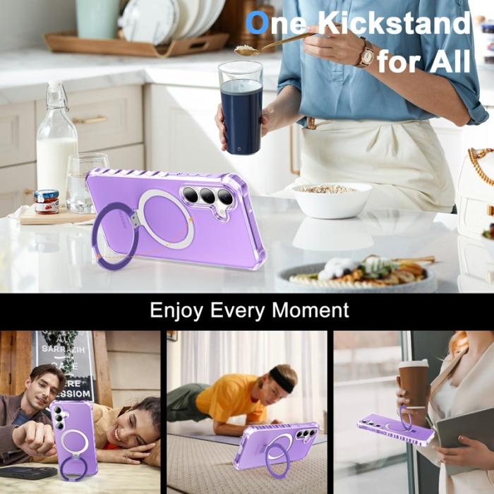 OEM - Mobilskal för Samsung Galaxy S26 Plus Magnetiskt Kickstand - Lila