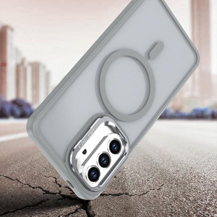 OEM - Mobilskal för Samsung Galaxy S26 Plus Magnetiskt Kickstand PC + TPU - Grå