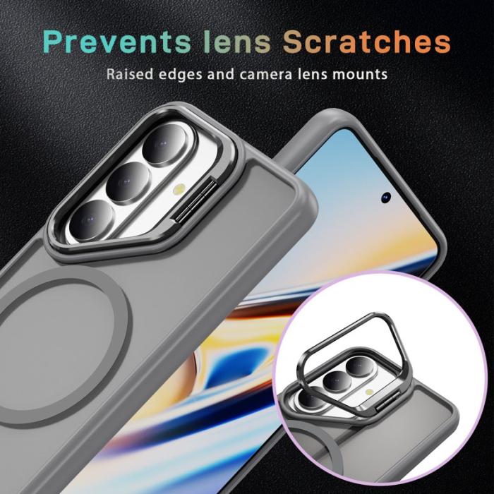 OEM - Mobilskal för Samsung Galaxy S26 Plus Magnetiskt Kickstand PC + TPU - Grå