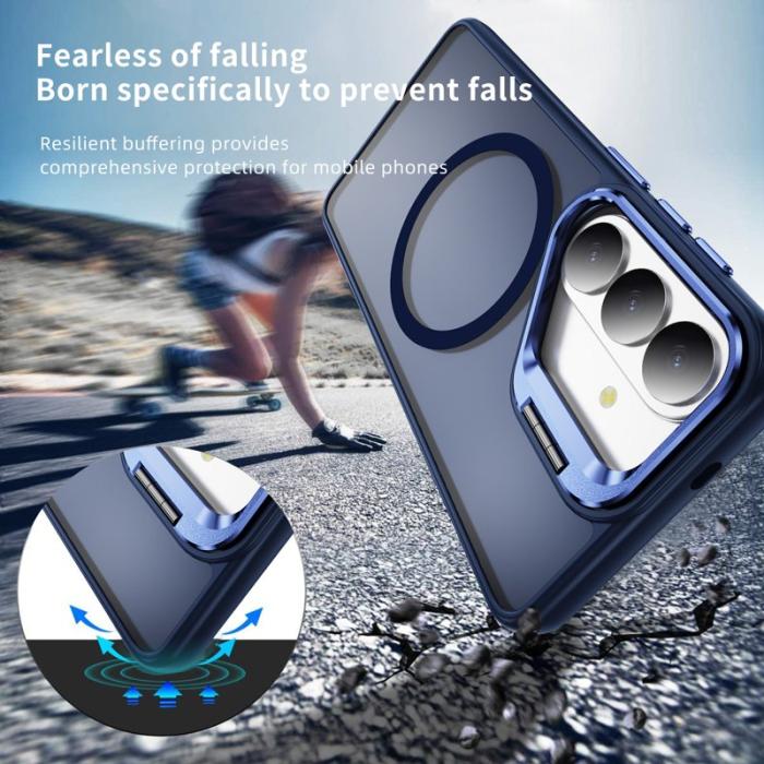 OEM - Mobilskal för Samsung Galaxy S26 Plus Magnetiskt Kickstand PC + TPU - Safir