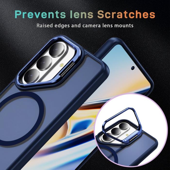 OEM - Mobilskal för Samsung Galaxy S26 Plus Magnetiskt Kickstand PC + TPU - Safir