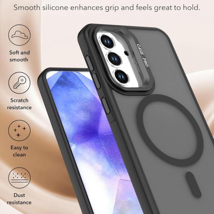 OEM - Mobilskal för Samsung Galaxy S26 Plus Magnetiskt Kickstand PC + TPU - Svart