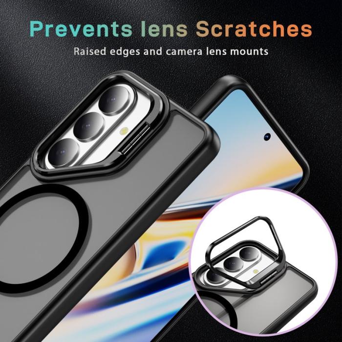 OEM - Mobilskal för Samsung Galaxy S26 Plus Magnetiskt Kickstand PC + TPU - Svart