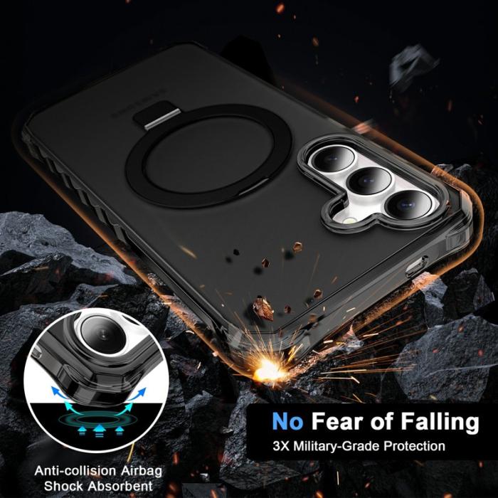 OEM - Mobilskal för Samsung Galaxy S26 Plus Magnetiskt Kickstand - Svart