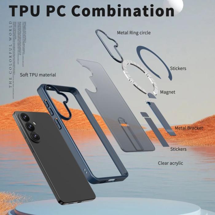 OEM - Mobilskal för Samsung Galaxy S26 Plus Magnetiskt Kickstand TPU - Blå