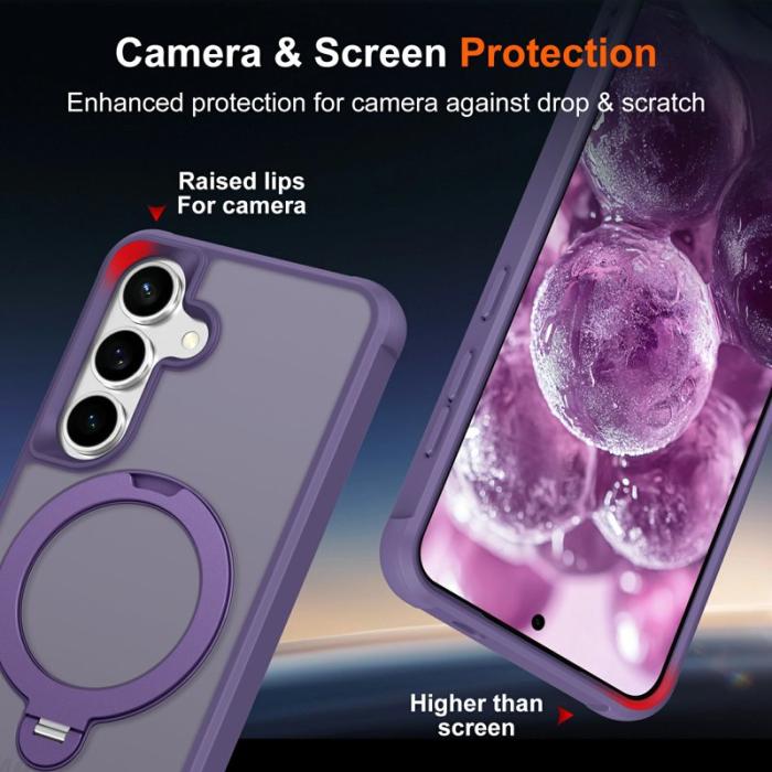 OEM - Mobilskal för Samsung Galaxy S26 Plus Magnetiskt Kickstand TPU - Lila