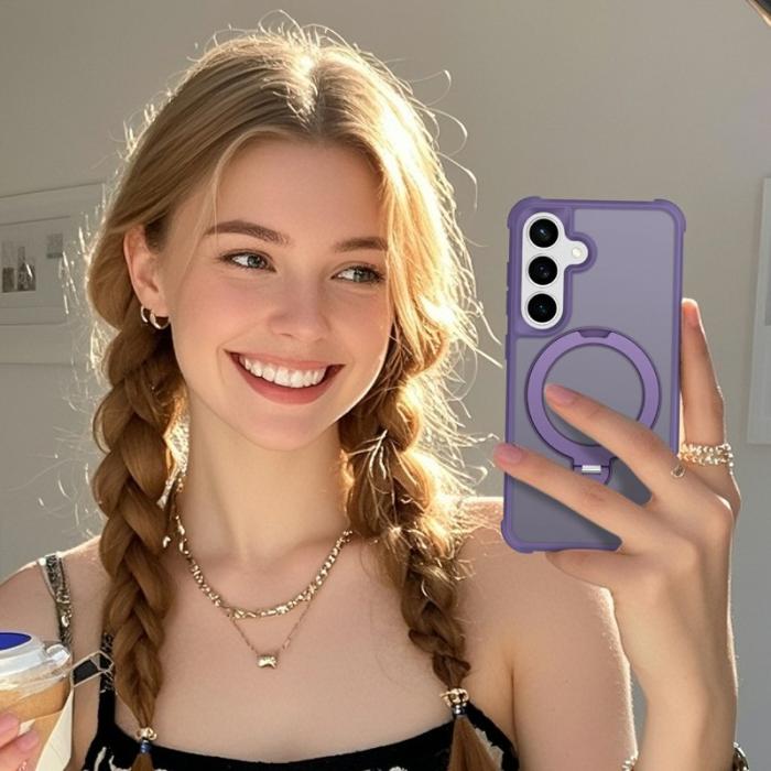 OEM - Mobilskal för Samsung Galaxy S26 Plus Magnetiskt Kickstand TPU - Lila