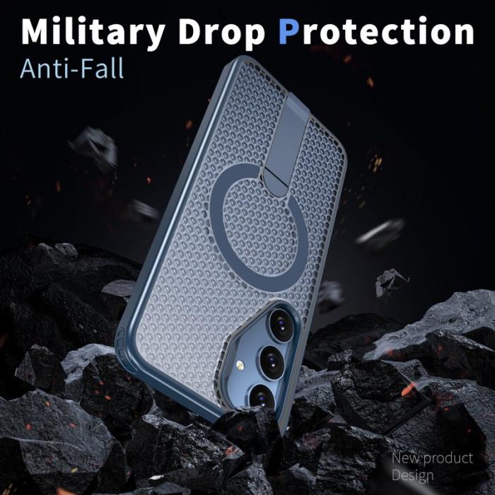 OEM - Mobilskal för Samsung Galaxy S26 Plus Magnetiskt Kickstand TPU PC - Blå