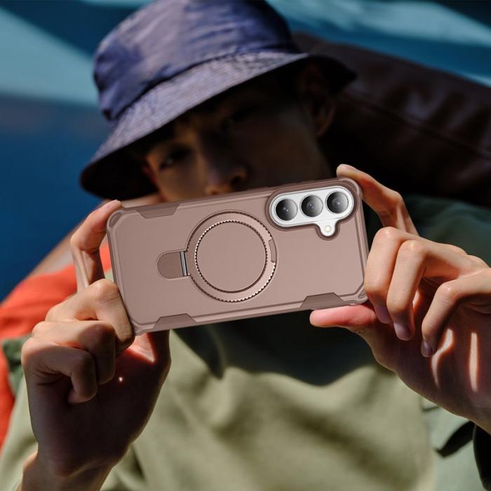 OEM - Mobilskal för Samsung Galaxy S26 Plus Magnetiskt Kickstand TPU + PC - Guld