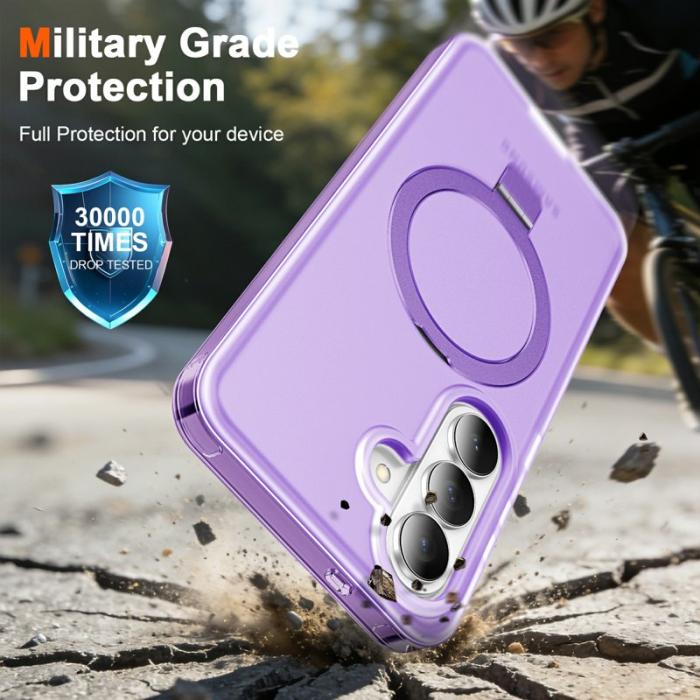 OEM - Mobilskal för Samsung Galaxy S26 Plus Magnetiskt Kickstand TPU + PC - Lila