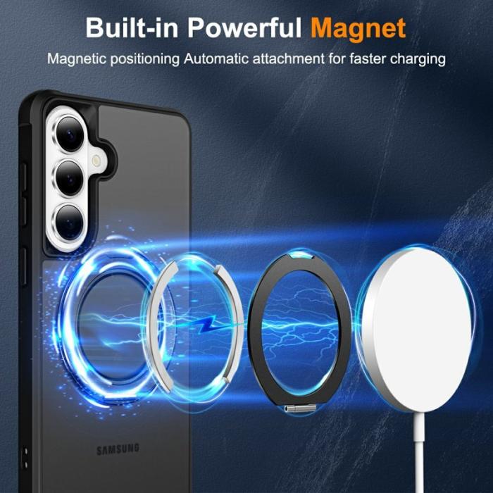 OEM - Mobilskal för Samsung Galaxy S26 Plus Magnetiskt Kickstand TPU + PC - Svart