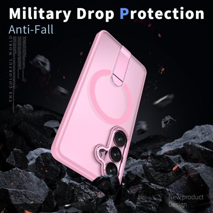 OEM - Mobilskal för Samsung Galaxy S26 Plus Magnetiskt Kickstand TPU - Rosa