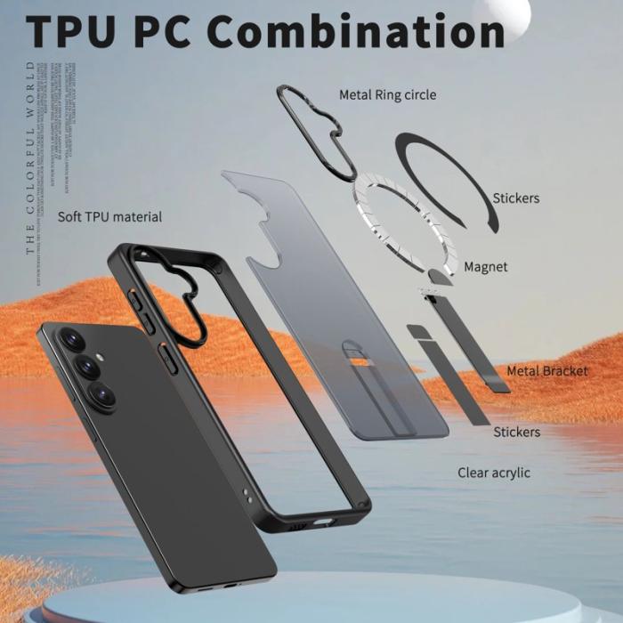 OEM - Mobilskal för Samsung Galaxy S26 Plus Magnetiskt Kickstand TPU - Svart