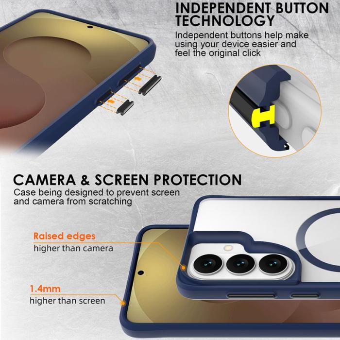 OEM - Mobilskal för Samsung Galaxy S26 Plus Magnetiskt PC + TPU - Blå