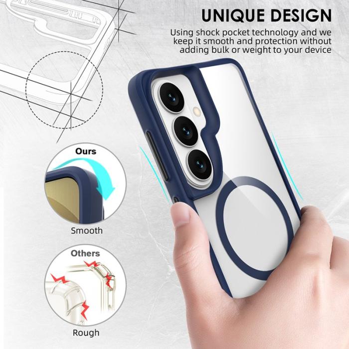 OEM - Mobilskal för Samsung Galaxy S26 Plus Magnetiskt PC + TPU - Blå