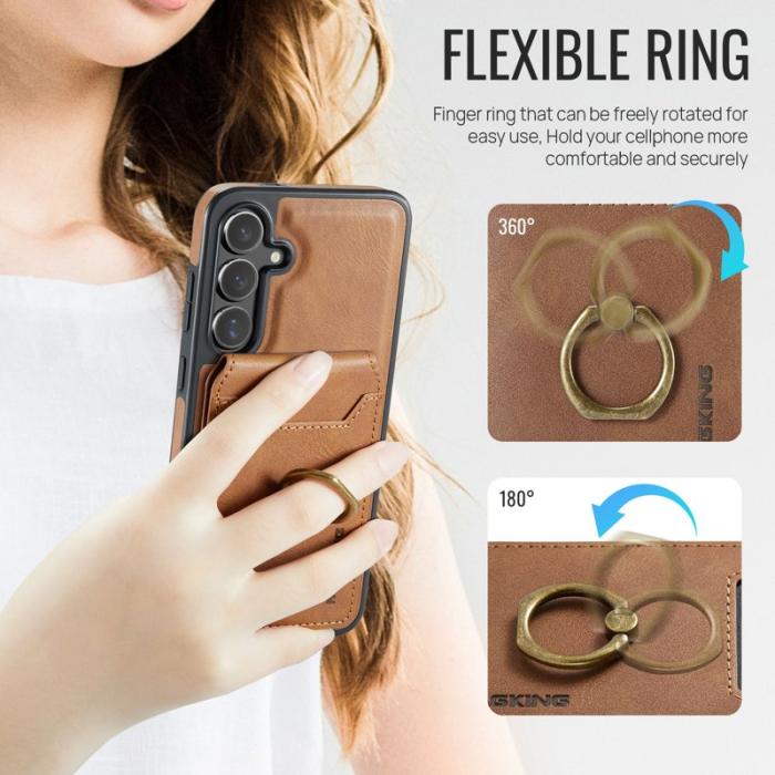 MAGKING - MAGKING Mobilskal för Samsung Galaxy S26 Plus Magnetiskt PC + TPU - Brun