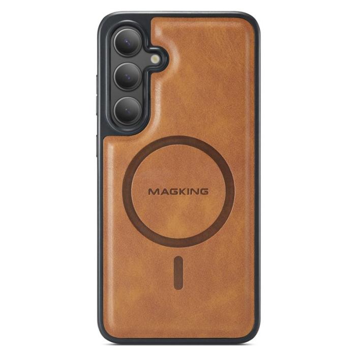 MAGKING - MAGKING Mobilskal för Samsung Galaxy S26 Plus Magnetiskt PC + TPU - Brun