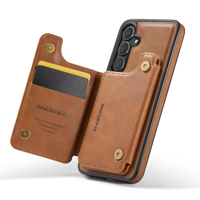 MAGKING - MAGKING Mobilskal för Samsung Galaxy S26 Plus Magnetiskt PC + TPU - Brun