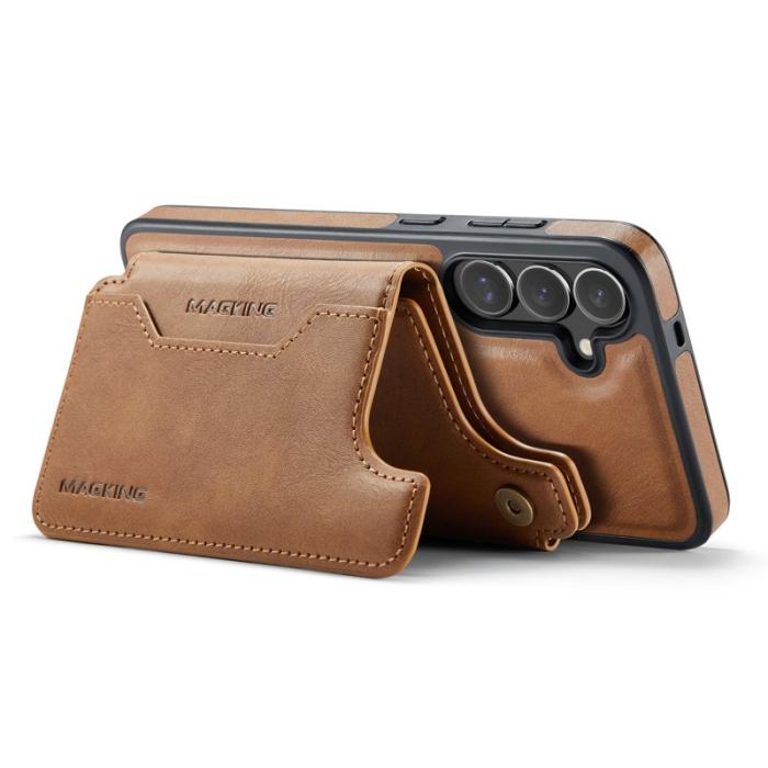 MAGKING - MAGKING Mobilskal för Samsung Galaxy S26 Plus Magnetiskt PC + TPU - Brun
