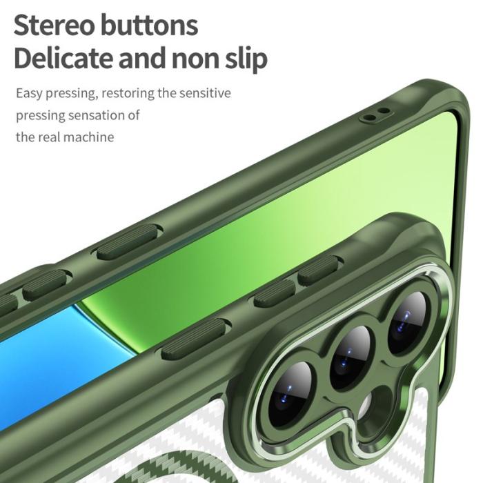 OEM - Mobilskal för Samsung Galaxy S26 Plus Magnetiskt PC + TPU - Grön