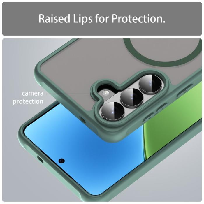OEM - Mobilskal för Samsung Galaxy S26 Plus Magnetiskt PC + TPU - Grön