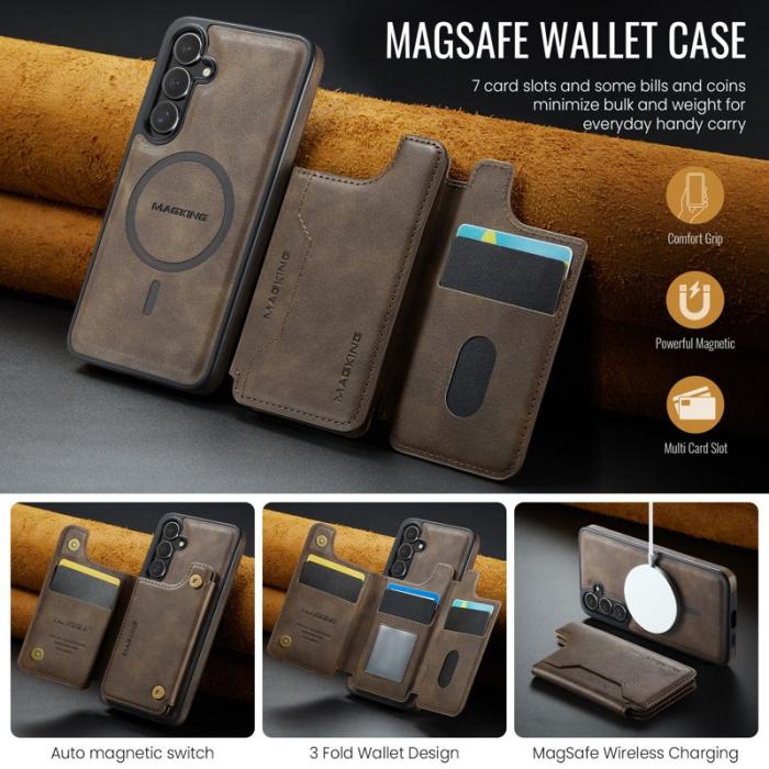 MAGKING - MAGKING Mobilskal för Samsung Galaxy S26 Plus Magnetiskt PC + TPU - Kaffe