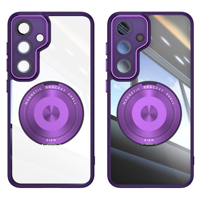 OEM - Mobilskal för Samsung Galaxy S26 Plus Magnetiskt PC + TPU - Mörklila