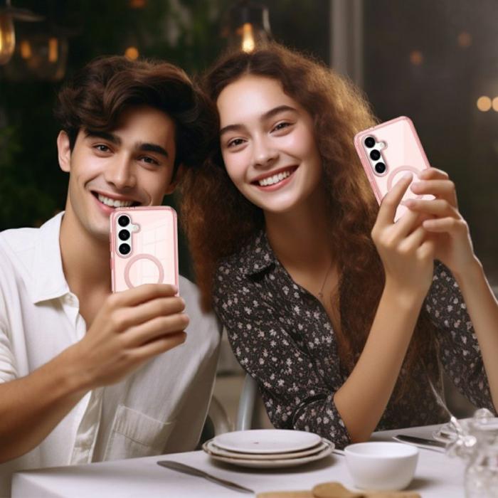 OEM - Mobilskal för Samsung Galaxy S26 Plus Magnetiskt PC + TPU - Rosa