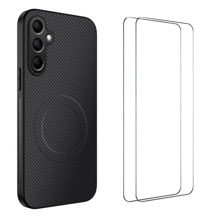 WANLONFENG - WANLONFENG Mobilskal för Samsung Galaxy S26 Plus Magnetiskt PC + TPU - Svart