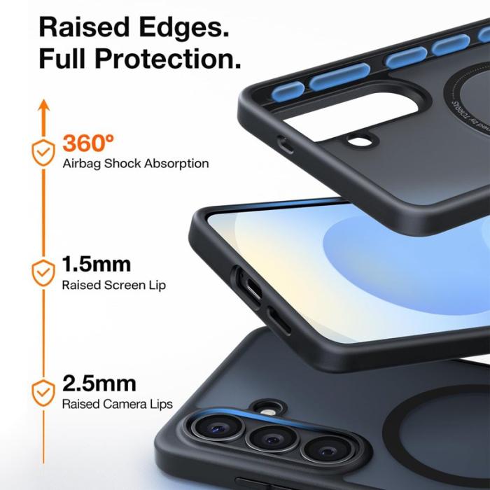 Torras - Torras Mobilskal för Samsung Galaxy S26 Plus Magnetiskt PC + TPU - Svart