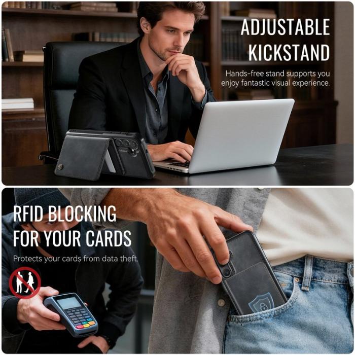 Caseme - CaseMe Mobilskal för Samsung Galaxy S26 Plus Magnetiskt PC + TPU - Svart